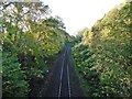 Rail line to Honiton and Exeter