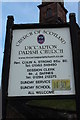 Riccarton Parish Church Name Sign