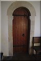TF0913 : Church of St Faith: Priest's door by Bob Harvey