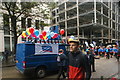 View of the Girlguiding float in the Lord Mayor