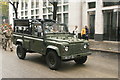 View of an army jeep in the Lord Mayor