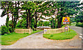 Entrance to privately preserved Longville station, 2001