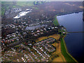 Milngavie from the air