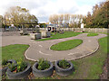 Bikeability course in a school playground