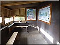 SP3979 : Inside the bird hide, Coombe Country Park by Philip Halling
