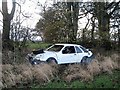 Abandoned car near Eachwick House