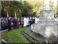 TQ4470 : Chislehurst War Memorial on Remembrance Sunday by Marathon