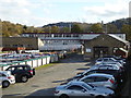 Aspley Canal Basin and Huddersfield Examiner building