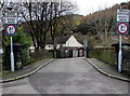 Weak road bridge over the Rhondda River, Treherbert