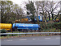 Truck park beside the A497 road near Minffordd