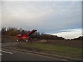 Wood chipping by Sawbridgeworth Road