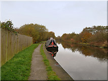 SJ6675 : Narrowboat Moored on the Trent and Mersey Canal by David Dixon