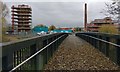 Footbridge crossing the River Soar