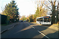 557 bus on Upper Halliford Road. A244