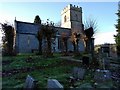 Church and grave yard at Ogbourne St Andrew