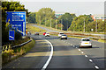SJ5781 : Westbound M56 approaching Junction 11 by David Dixon