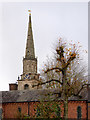 Church spire and convent in Wolverhampton