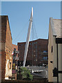 New cable stayed footbridge, Wrexham