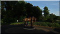 Romsey - War Memorial Park - Statue of horse & rider