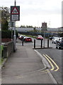 ST3087 : Warning sign - cycles crossing,  Mendalgief Road, Newport by Jaggery