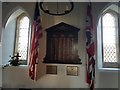 War memorial inside Holton St Peter Church