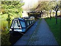 Moored boat on the Trent & Mersey Canal