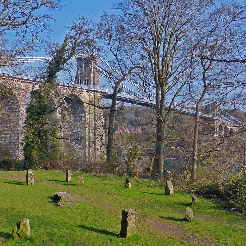 Gorsedd Circle And Menai Suspension... © Robin Drayton :: Geograph ...