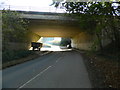ST0480 : Bridge carrying the M4 over the Miskin to Hensol road by John Lord