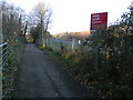 Disused railway, crossing the footpath beside the A473