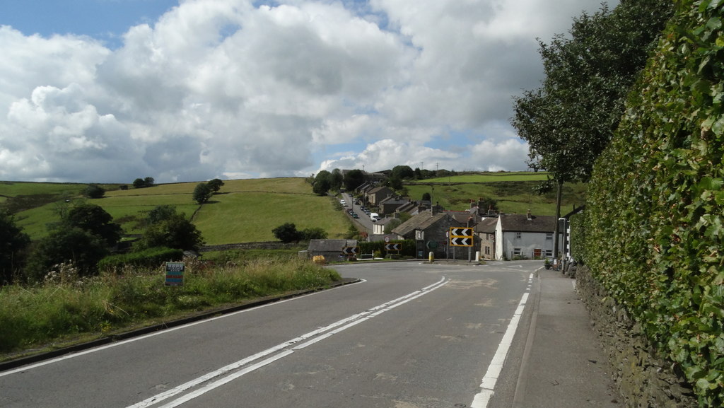 The A623 Entering Sparrowpit From The Se © Colin Park :: Geograph 