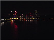 TQ3079 : City lights from Westminster Bridge by Robin Sones
