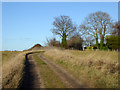 Track and public footpath, East Mersea