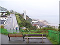 SZ5881 : Lift tower at Shanklin by Martin Speck