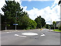 Mini-roundabout on the edge of Barnstaple