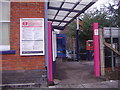 The outside entrance to Grange Park Station