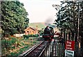 ST1137 : Stogumber Railway Station with Minehead train by Martin Tester