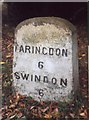 Old Milestone by the former A420 in Shrivenham