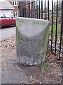 SU7166 : Old Milestone by the B3349 at Spencers Wood by A Rosevear