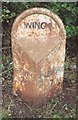 Old Milepost by the A418, south west of Wing