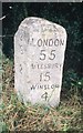 Old Milestone by the A413, south of Padbury Bridge