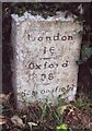 Old Milestone by the A4020, Milestone Cottage - Left stone