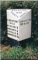 Old Milepost by the former A34, north of Nether Alderley