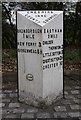 Old Milepost by the A41, north of Eastham