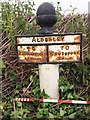 Old Milepost, A537, Chelford Road, Monk