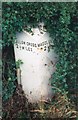 Old Milepost in Hollin Lane, Sutton Lane Ends