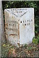 Old Milepost by the B5069 in Cuddington Heath