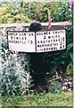 Old Milepost by the A50, north of Brereton Green