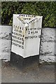 Old Milepost by the A534, Crewe Road, Wistaston