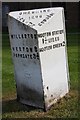 Old Milepost by the A5133 in Willaston, Wirral