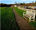 Brisland Memorial Bench in Ewyas Harold Recreation Ground